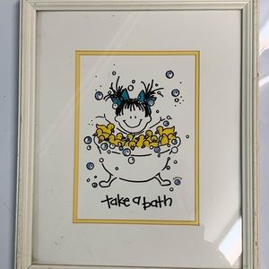 TAKE A BATH hanging bathroom art